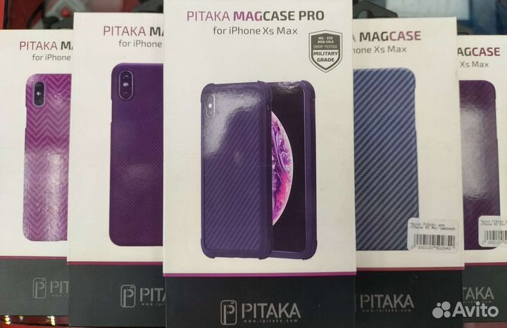 Чехол Pitaka карбоновый для iPhone Xs Max
