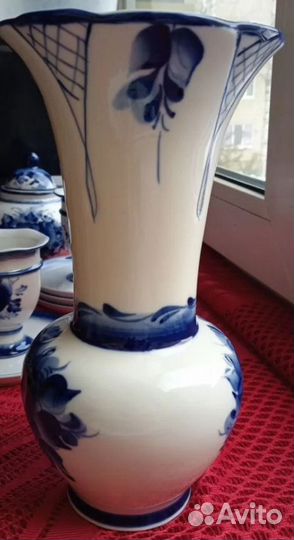 Ваза гжель