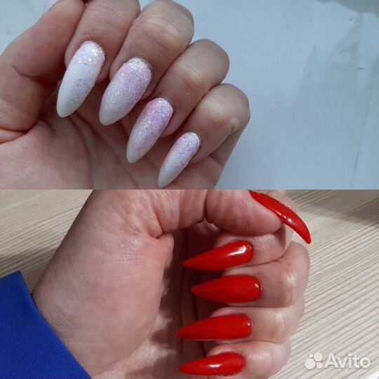 Наращивание, коррекция ногтей, гель-лак