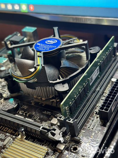 Комплект i3-6100, 8gb RAM DDR4, мат. плата, кулер