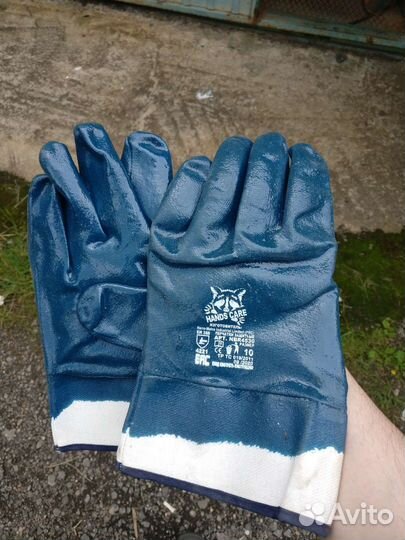 Перчатки резиновые обливные