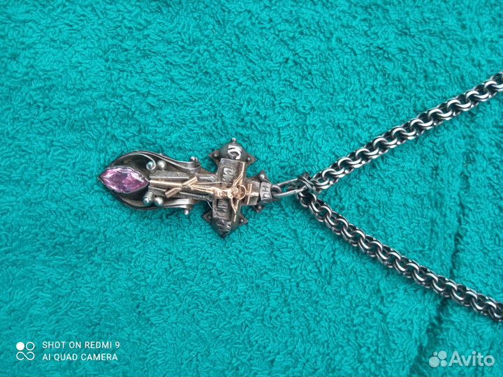 Цепочка мужская серебро бу