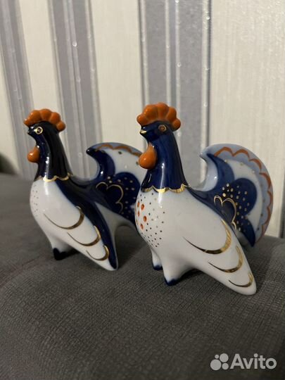 Петух лфз Фарфор солонка\перечница