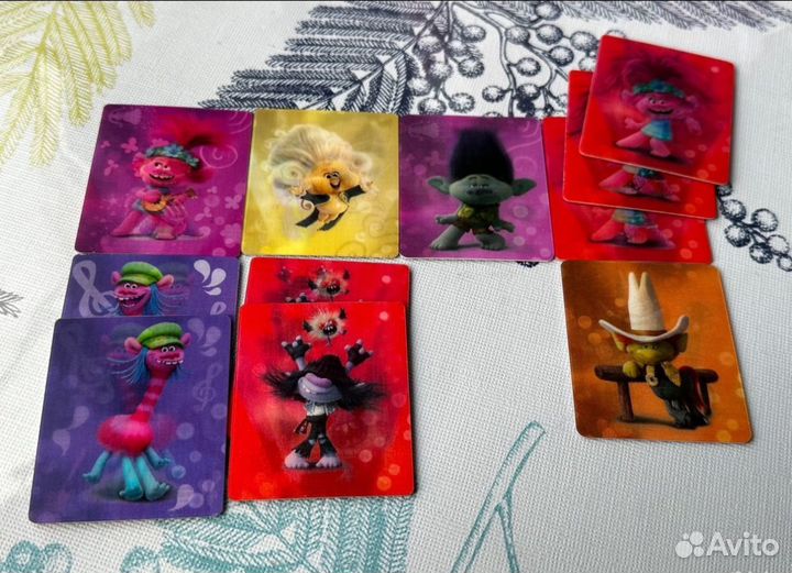 Карточки Тролли. Большие гастроли