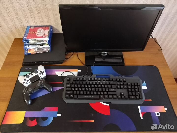 Sony playstation 4 slim 1tb с играми