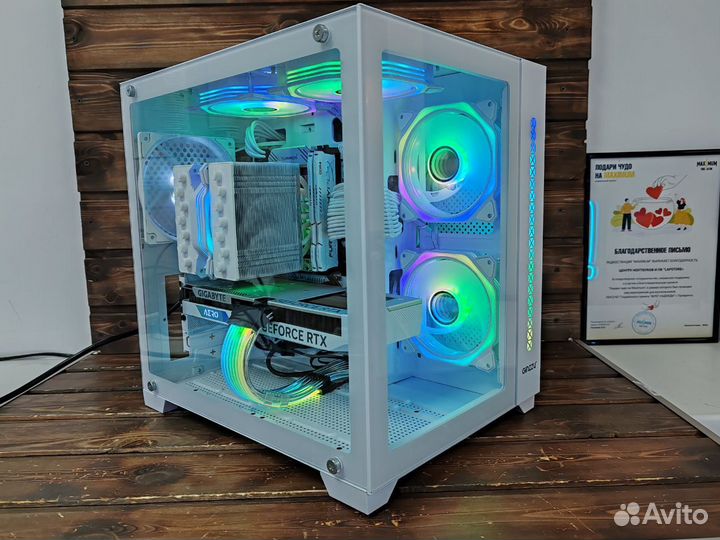 Белый игровой компьютер Intel i5-12400 RTX 4060