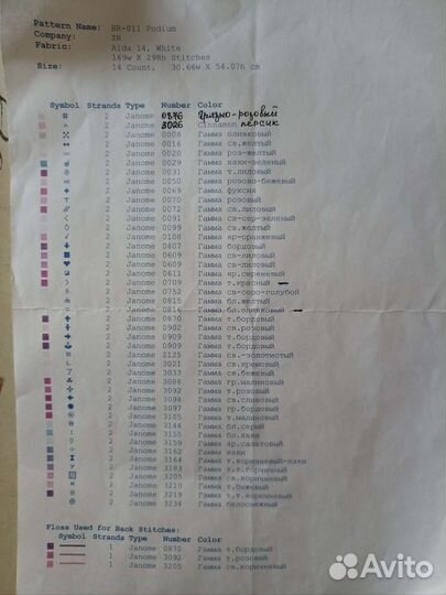 Набор для вышивания Ирисы 56*32 см