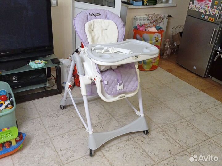 Стульчик для кормления babyton пурпурный