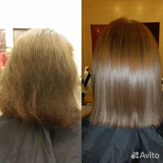 С выездом Кератиновое выпрямление волос