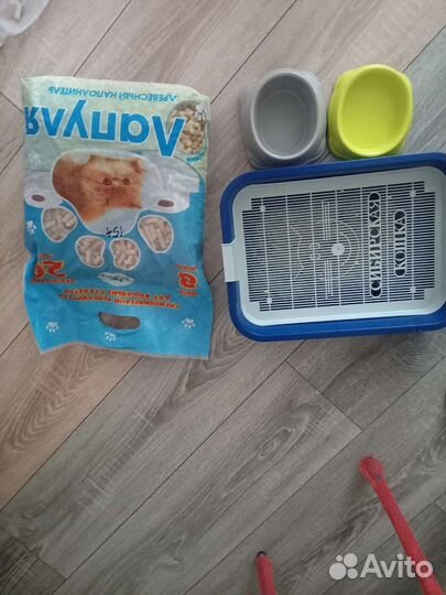 Лоток, тарелки и наполнитель