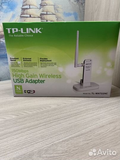 Wi-Fi адаптер TP-link TL-WN722NC беспроводной