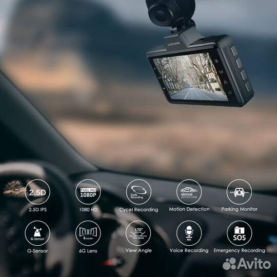 Регистраторы Azdome FullHD+Ночная съемка -Гарантия