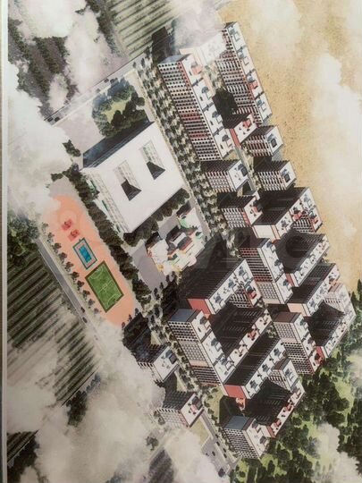 Своб. планировка, 52 м², 1/16 эт.