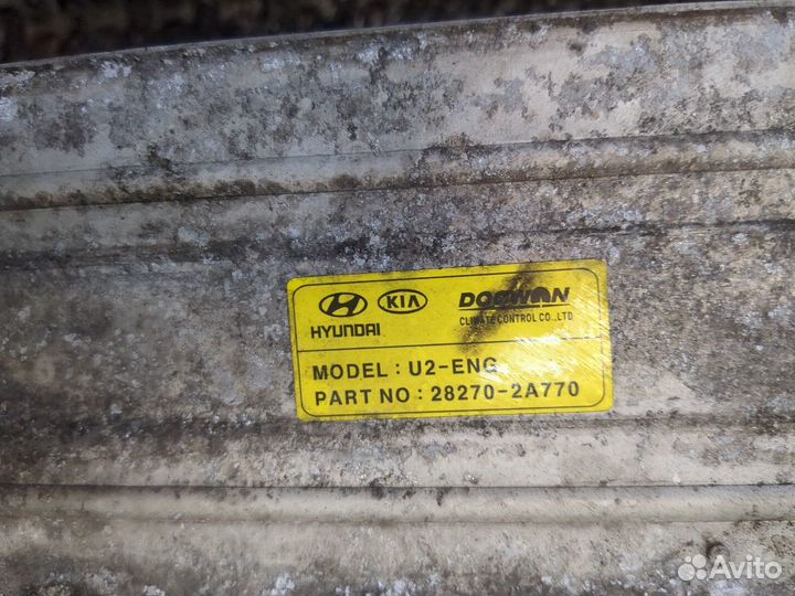 Радиатор интеркулера Hyundai i30, 2013