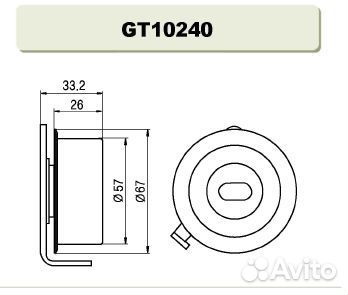 Ролик ремня GMB GT10240