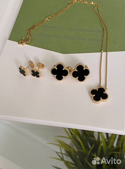 Серьги Van Cleef Vintage Alhambra