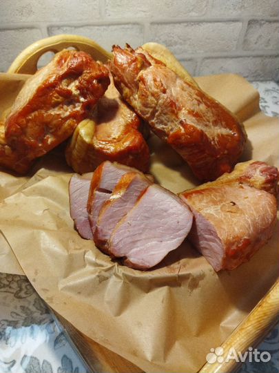 Балык свиной горячего копчения