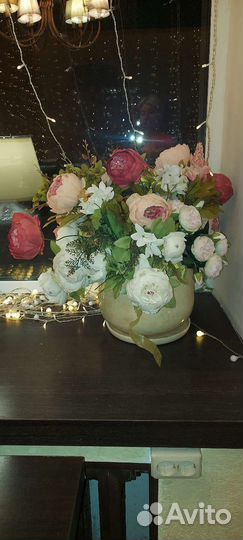 Пионы цветы шелковые искусственные