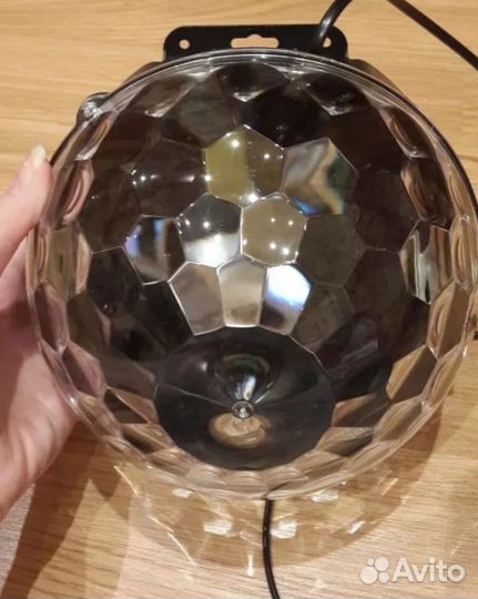 Диско шар светодиодный, вращающийся. Новый