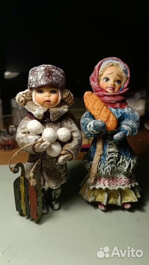 Ёлочная ватная игрушка