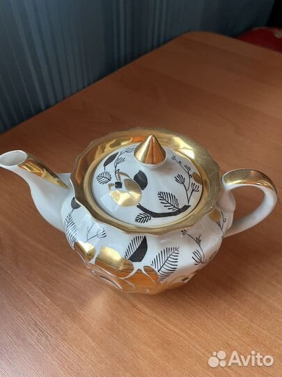 Заварочный чайник золотая роза