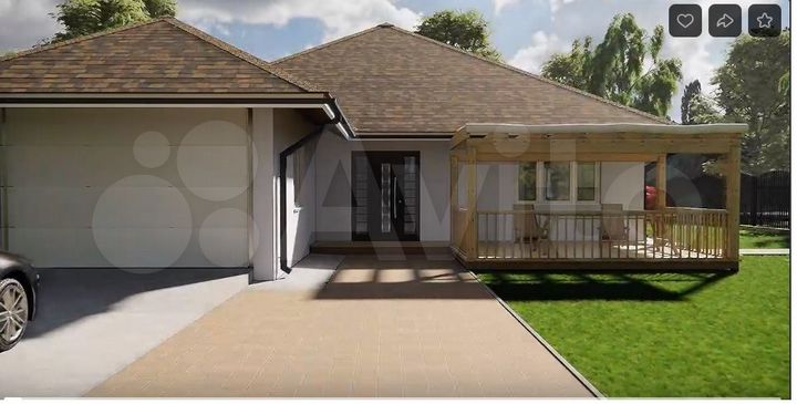 Дом 124 м² на участке 6,5 сот.