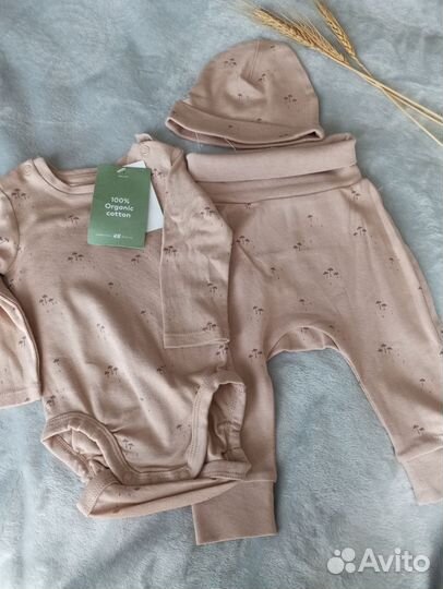Комплект боди на мальчика 62 р-р