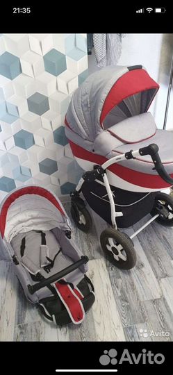 Коляска 2 в 1 индиго