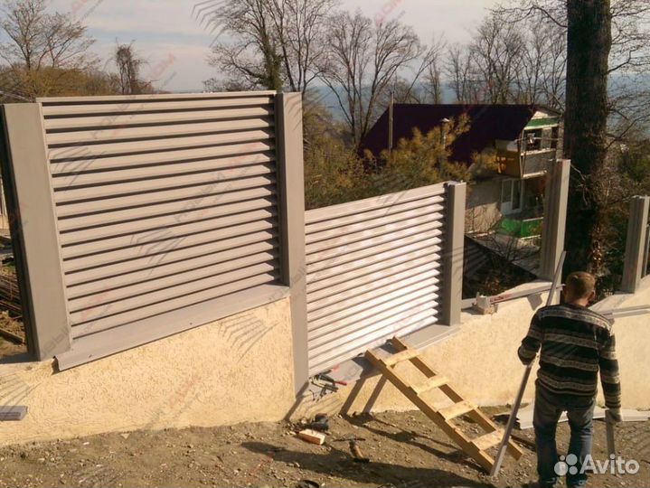Забор жалюзи еврозабор