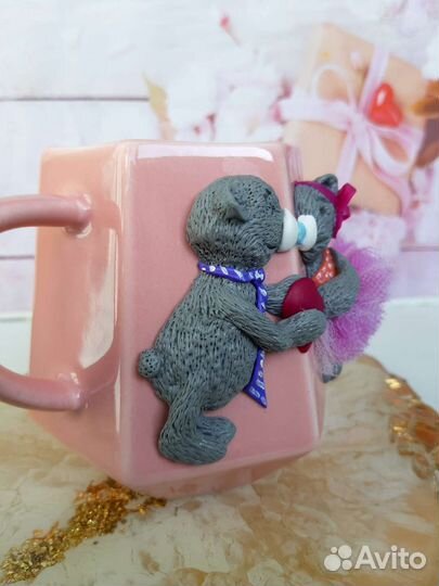 Кружка влюблённые мишки Тедди