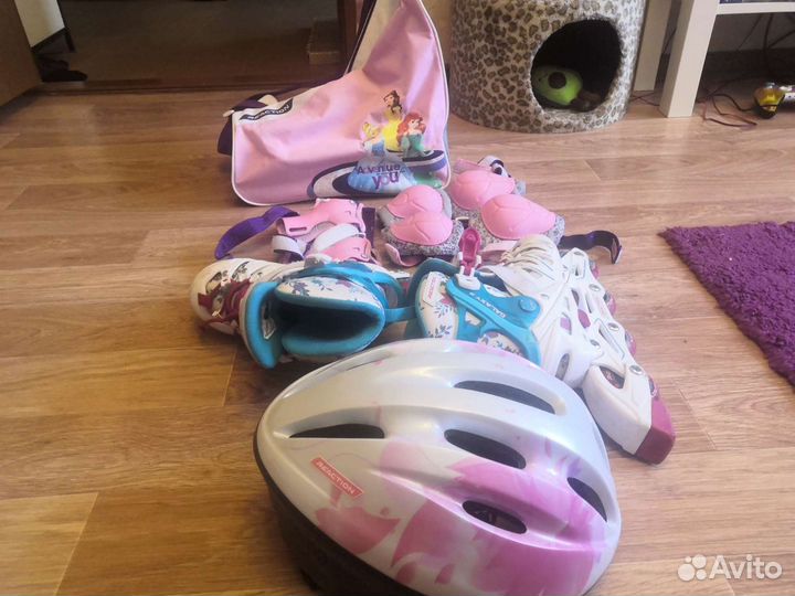 Роликовые коньки для девочки Reaction размер 32-35