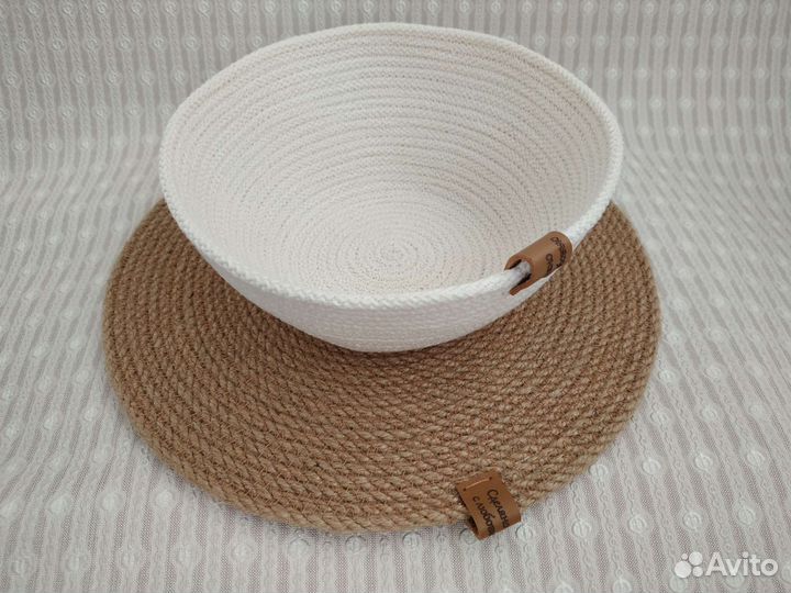 Корзинки из хлопкового шнура