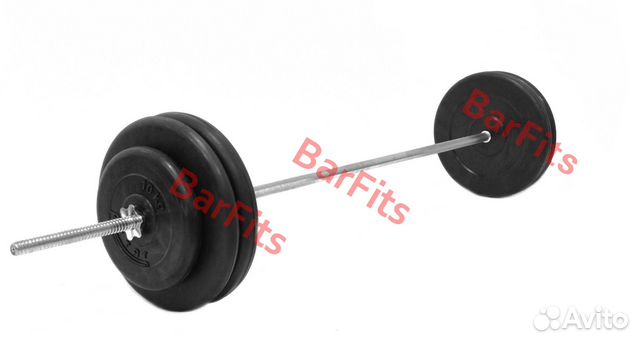 Штанга обрезиненная Антат 100кг