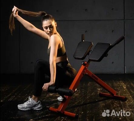 Скамья мышц спины до 150кг складная гиперэкстензия