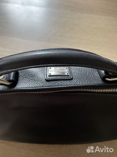 Мужской кожаный портфель dolce gabbana