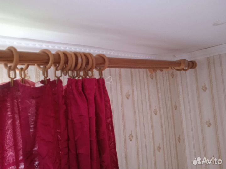 Гардина для штор деревянная