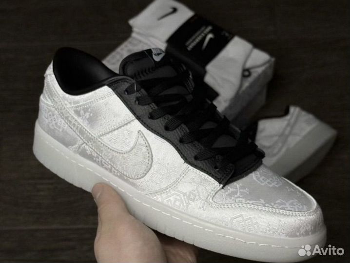 Кроссовки Nike Dunk Low x Fragment Design clot