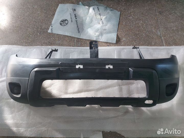 Бампер передний renault duster без птф
