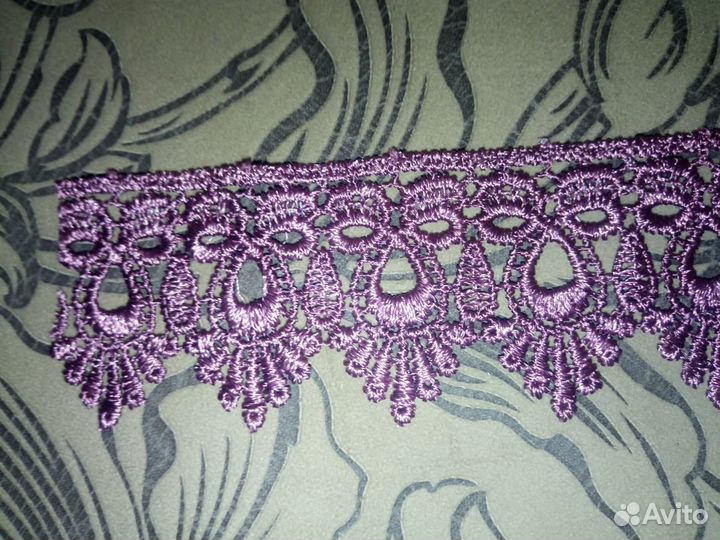Кружево лён новое - цена за отрез