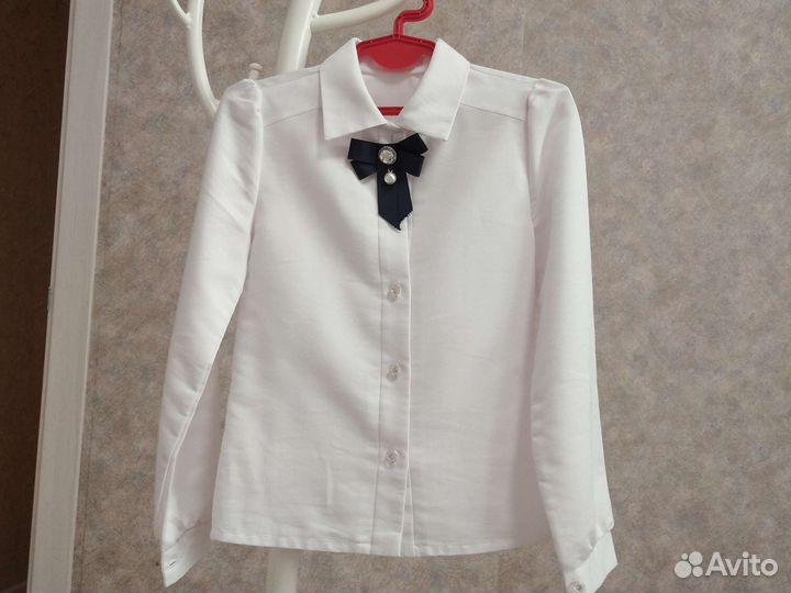 Блузка школьная размер 128-130