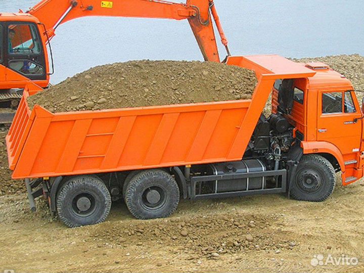 Песок \ Щебень карьерный с доставкой от 3кубов