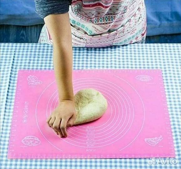 Силиконовый коврик для теста