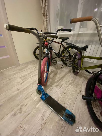 Трюковой кастом самокат