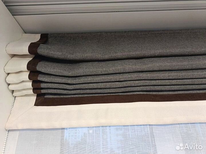 Двойная римская штора на заказ