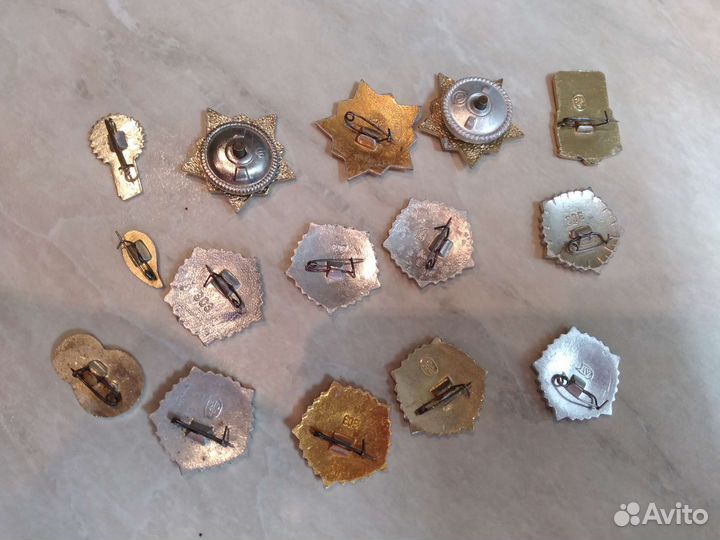 Значки СССР гто Воин-спортсмен Донор 15 шт