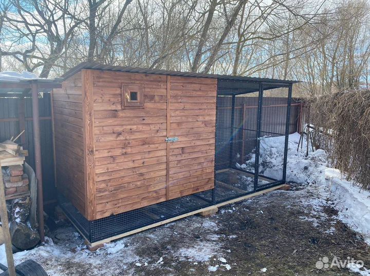 Курятник односкатный
