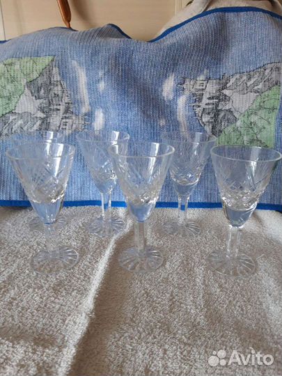Хрустальные рюмки на ножке СССР