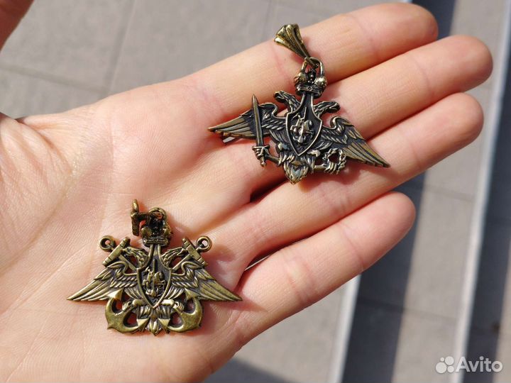 Двуглавый орел бронза ручной работы