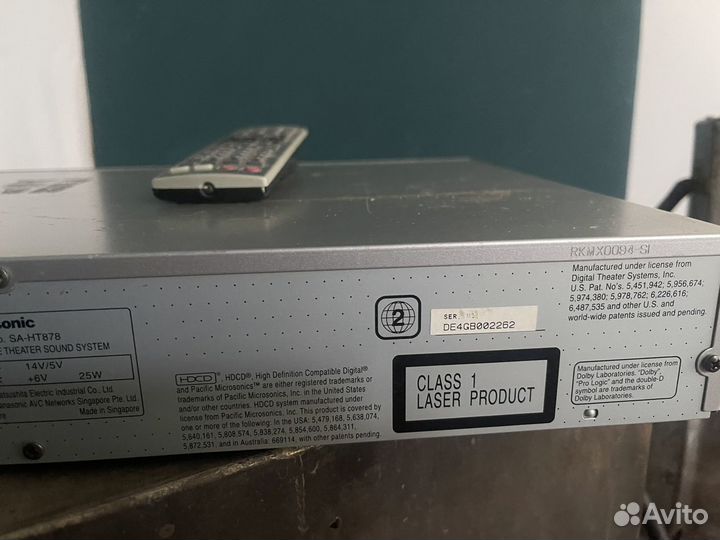 Домашний кинотеатр panasonic SA-HT 878