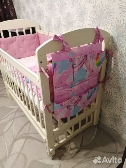 Бортики в детскую кроватку бу